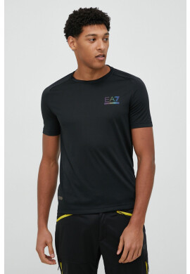 EA7 Emporio Armani Тениска в черно - Pepit.bg