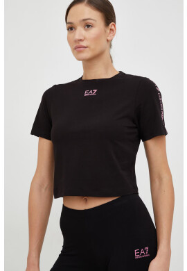 EA7 Emporio Armani Тениска в черно - Pepit.bg