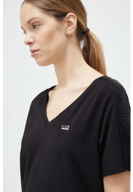 EA7 Emporio Armani Тениска в черно - Pepit.bg