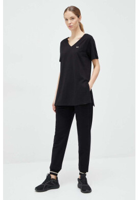 EA7 Emporio Armani Тениска в черно - Pepit.bg