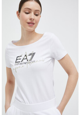 EA7 Emporio Armani Тениска в бяло - Pepit.bg