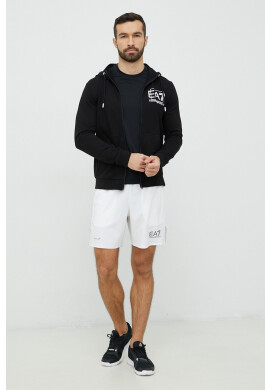 EA7 Emporio Armani Тениска в черно с изчистен дизайн - Pepit.bg