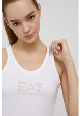 EA7 Emporio Armani Топ дамски в бяло - Pepit.bg