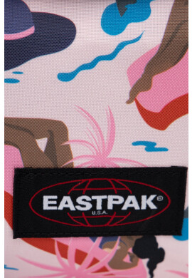 Eastpak Раница в розово голям размер с десен - Pepit.bg