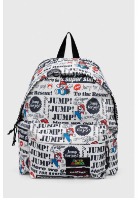Eastpak Раница x Super Mario в бяло голям размер с десен - Pepit.bg