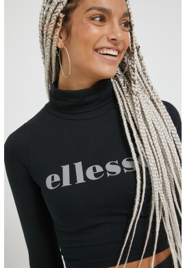 Ellesse Блуза с дълги ръкави в черно с поло - Pepit.bg