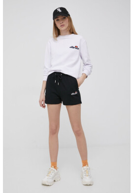 Ellesse Къси панталони дамско в черно с апликация с висока талия - Pepit.bg