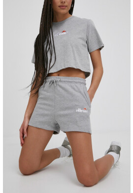 Ellesse Къси панталони дамско в сиво с апликация с висока талия - Pepit.bg