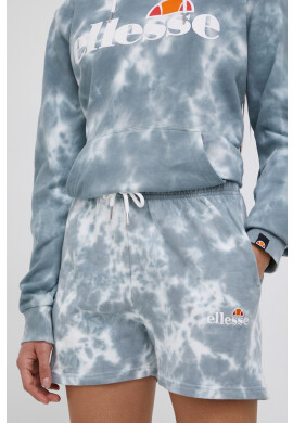 Ellesse Къси панталони дамско в зелено с десен със стандартна талия - Pepit.bg