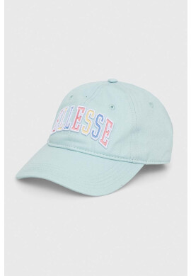 Ellesse Памучна шапка с козирка в синьо с апликация - Pepit.bg