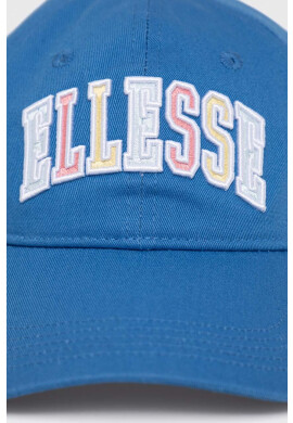 Ellesse Памучна шапка с козирка в синьо с апликация - Pepit.bg