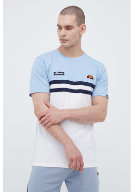 Ellesse Памучна тениска в синьо с десен - Pepit.bg