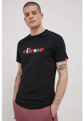 Ellesse Памучна тениска в бяло с принт - Pepit.bg