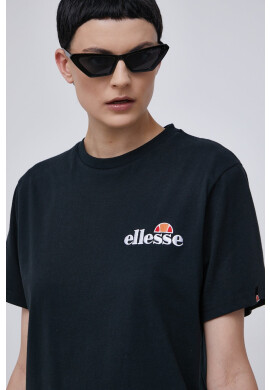 Ellesse Памучна тениска в черно с десен - Pepit.bg