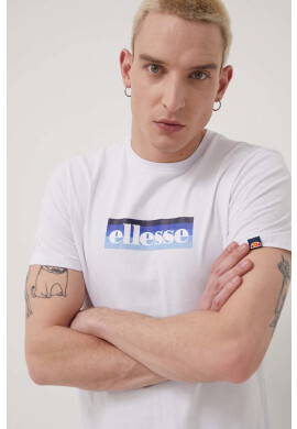 Ellesse Памучна тениска в зелено с принт - Pepit.bg