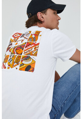 Ellesse Памучна тениска в бяло с принт - Pepit.bg