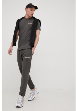 Ellesse Памучна тениска в сиво с апликация - Pepit.bg