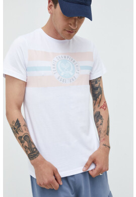 Ellesse Памучна тениска в бяло - Pepit.bg