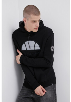 Ellesse Суичър мъжки в черно с апликация - Pepit.bg
