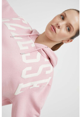 Ellesse Суичър в розово с качулка с принт - Pepit.bg
