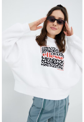 Ellesse Суичър в бяло с принт - Pepit.bg