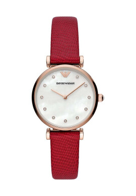 Emporio Armani Часовник дамски в червено - Pepit.bg