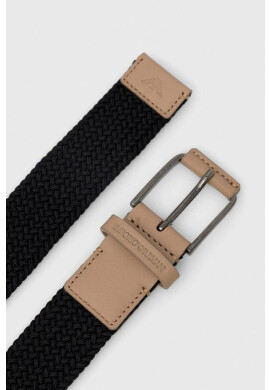Emporio Armani Колан мъжки в черно - Pepit.bg