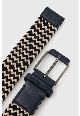 Emporio Armani Колан мъжки в тъмносиньо - Pepit.bg
