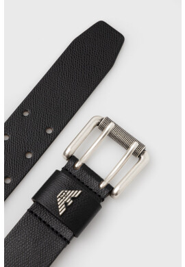 Emporio Armani Кожен колан мъжки в черно - Pepit.bg