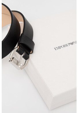 Emporio Armani Кожен колан мъжки в черно - Pepit.bg