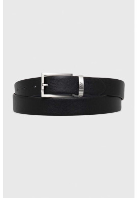 Emporio Armani Кожен колан мъжки в черно - Pepit.bg