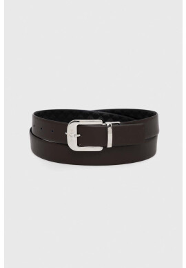 Emporio Armani Кожен колан мъжки в черно - Pepit.bg