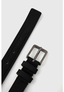 Emporio Armani Кожен колан мъжки в черно - Pepit.bg