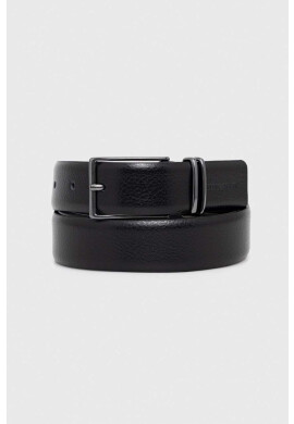 Emporio Armani Кожен колан мъжки в черно - Pepit.bg