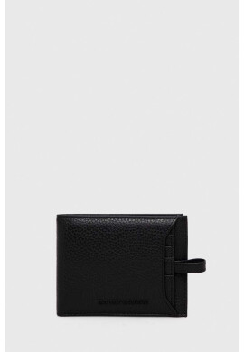 Emporio Armani Кожен портфейл мъжки в черно - Pepit.bg