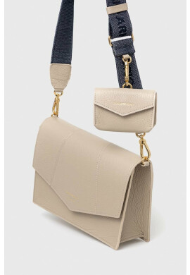 Emporio Armani Кожена чанта в бежово - Pepit.bg