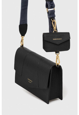 Emporio Armani Кожена чанта в черно - Pepit.bg