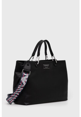 Emporio Armani Кожена чанта в черно - Pepit.bg