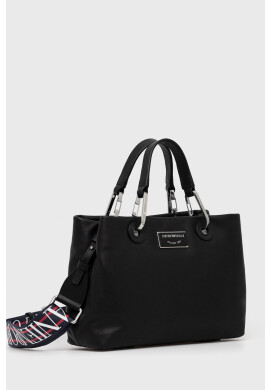 Emporio Armani Кожена чанта в черно - Pepit.bg