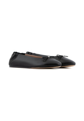 Emporio Armani Кожени балеринки в черно - Pepit.bg
