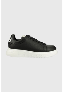 Emporio Armani Кожени маратонки в бяло - Pepit.bg