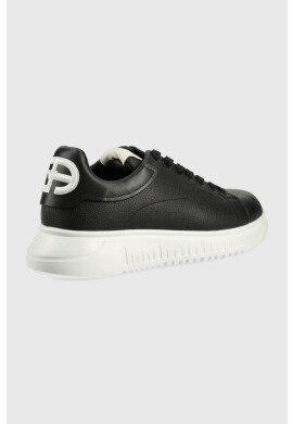 Emporio Armani Кожени маратонки в бяло - Pepit.bg