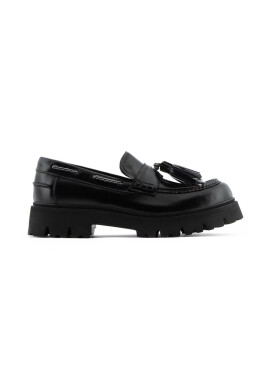 Emporio Armani Кожени мокасини в черно - Pepit.bg