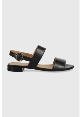 Emporio Armani Кожени сандали в черно - Pepit.bg