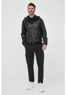 Emporio Armani Кожено яке в черно с преходна изолация - Pepit.bg