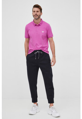 Emporio Armani Панталон в тъмносиньо с кройка тип jogger - Pepit.bg