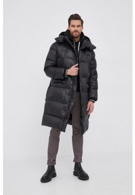 Emporio Armani Пухено яке в черно със зимна изолация - Pepit.bg