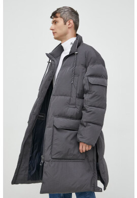 Emporio Armani Пухено яке в сиво със зимна изолация - Pepit.bg