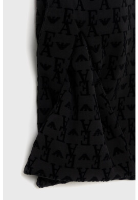 Emporio Armani Шал дамски в черно с десен - Pepit.bg
