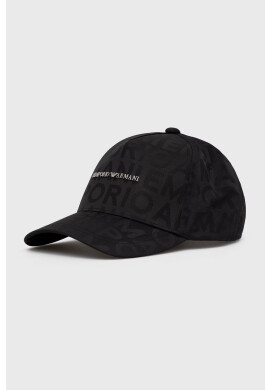 Emporio Armani Шапка в черно с апликация - Pepit.bg